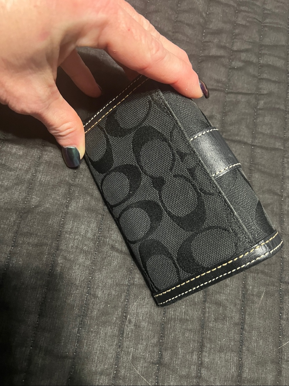 Coach black wallet - Picture 2 of 8